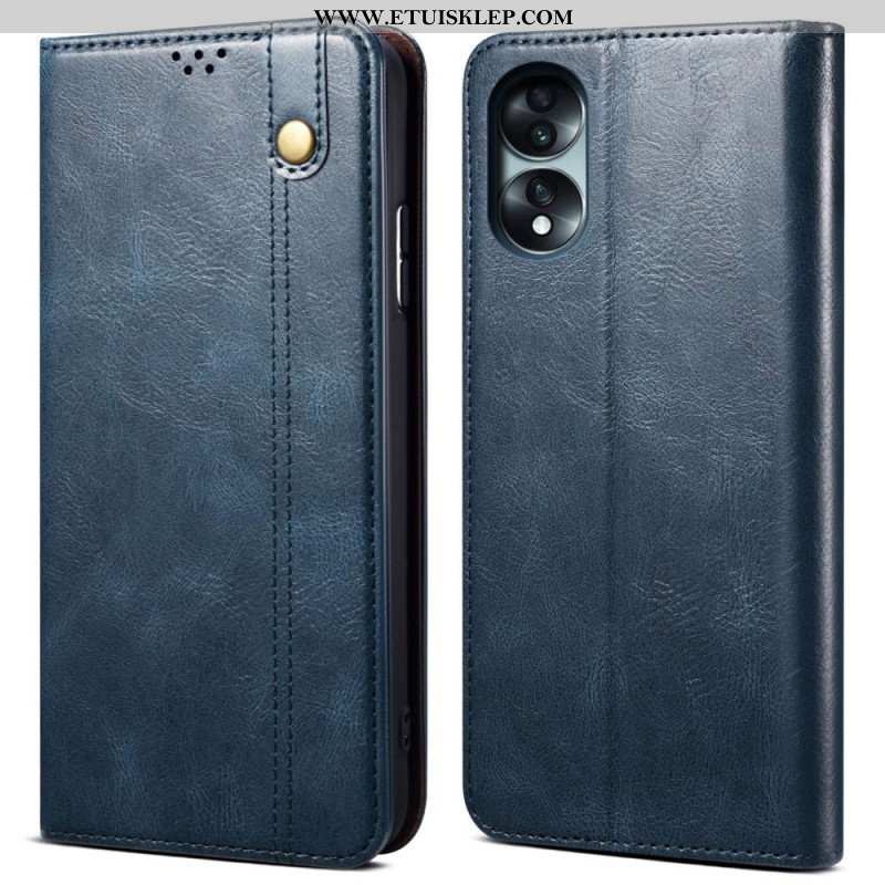 Etui Na Telefon do Honor 70 Etui Folio Woskowana Sztuczna Skóra